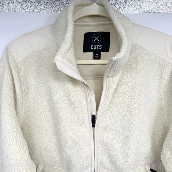CUTS Men’s Polartec Sherpa Full Zip Size Medium NWOT - Picture 4 of 15